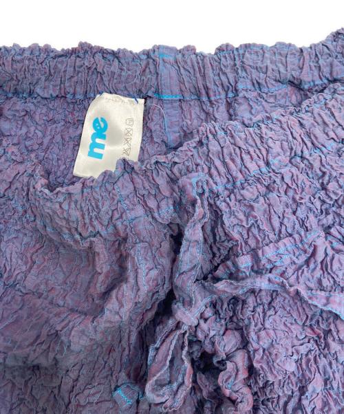 me ISSEY MIYAKE（ミーイッセイ ミヤケ）me ISSEY MIYAKE (ミーイッセイ ミヤケ) ワッシャースカート パープル サイズ:記載なしの古着・服飾アイテム