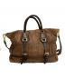 PRADA (プラダ) NAPPA GAUFRE`AN ナッパ ゴーフル ブラウン：30000円