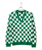 ISSEY MIYAKEイッセイミヤケ）の古着「Vネックニット」｜グリーン