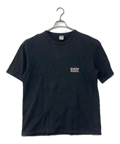 WACKO MARIA（ワコマリア）WACKO MARIA (ワコマリア) 刺繍ロゴTシャツ ブラック サイズ:Lの古着・服飾アイテム