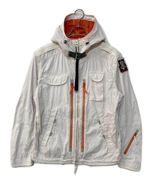 PARAJUMPERS（パラジャンパーズ）PARAJUMPERS (パラジャンパーズ) ダブルジップフライトジャケット ホワイト サイズ:XLの古着・服飾アイテム