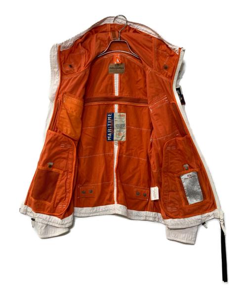 PARAJUMPERS（パラジャンパーズ）PARAJUMPERS (パラジャンパーズ) ダブルジップフライトジャケット ホワイト サイズ:XLの古着・服飾アイテム