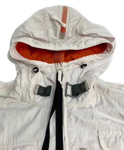 PARAJUMPERS（パラジャンパーズ）PARAJUMPERS (パラジャンパーズ) ダブルジップフライトジャケット ホワイト サイズ:XLの古着・服飾アイテム