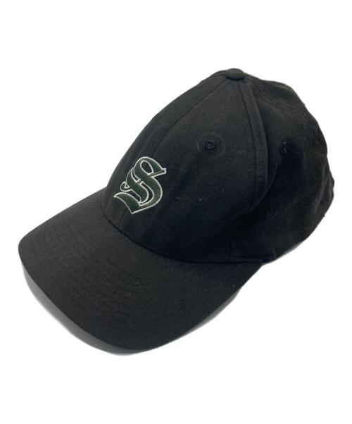 stussy hats（ステューシー）stussy hats (ステューシー) 90`sロゴキャップ ブラック サイズ:M~XLの古着・服飾アイテム