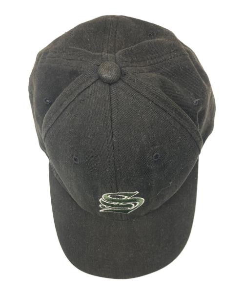 stussy hats（ステューシー）stussy hats (ステューシー) 90`sロゴキャップ ブラック サイズ:M~XLの古着・服飾アイテム