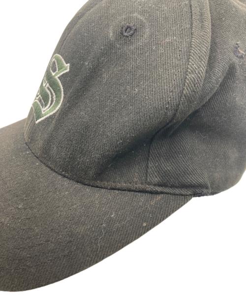 stussy hats（ステューシー）stussy hats (ステューシー) 90`sロゴキャップ ブラック サイズ:M~XLの古着・服飾アイテム