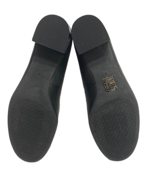 TORY BURCH（トリーバーチ）TORY BURCH (トリーバーチ) ロゴヒールパンプス ブラック サイズ:8の古着・服飾アイテム