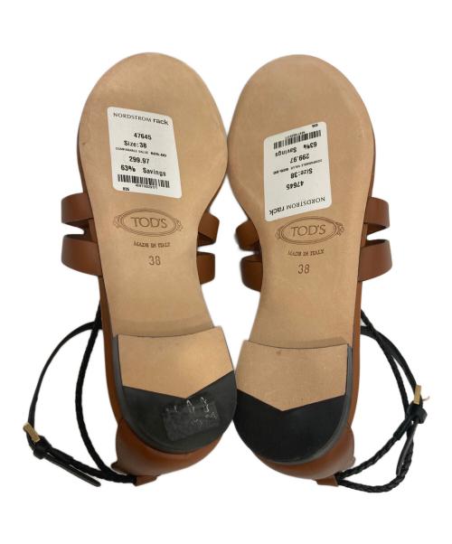 TOD'S（トッズ）TOD'S (トッズ) Monogram Thong Sandals ブラウン サイズ:38の古着・服飾アイテム