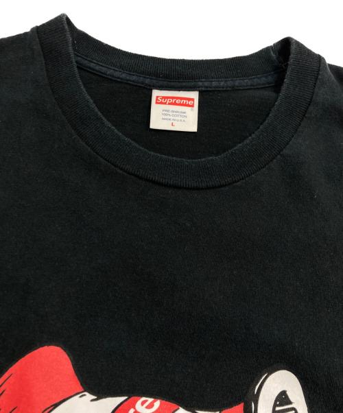 SUPREME（シュプリーム）SUPREME (シュプリーム) cat inthe hat tee キャット イン ザ ハット Tシャツ  ブラック サイズ:Lの古着・服飾アイテム