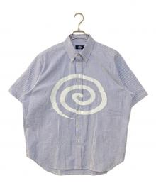 SOL soonerorlater（スーナーオアレイター）の古着「GuruGuru S/S Shirts グルグル S/S シャツ "ストライプ"」｜ブルー