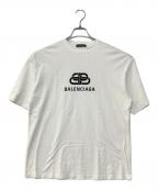 BALENCIAGAバレンシアガ）の古着「BBロゴプリントTシャツ」｜ホワイト