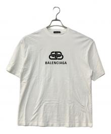 BALENCIAGA（バレンシアガ）の古着「BBロゴプリントTシャツ」｜ホワイト