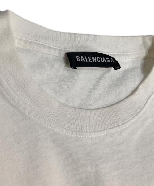 BALENCIAGA（バレンシアガ）BALENCIAGA (バレンシアガ) BBロゴプリントTシャツ ホワイト サイズ:XSの古着・服飾アイテム