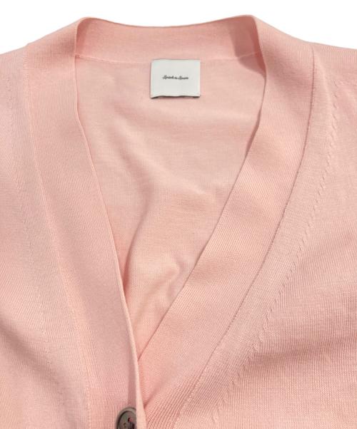 Spick and Span（スピック＆スパン）Spick and Span (スピック＆スパン) Emil cotoni Vネックカーディガン ピンク サイズ:記載なしの古着・服飾アイテム