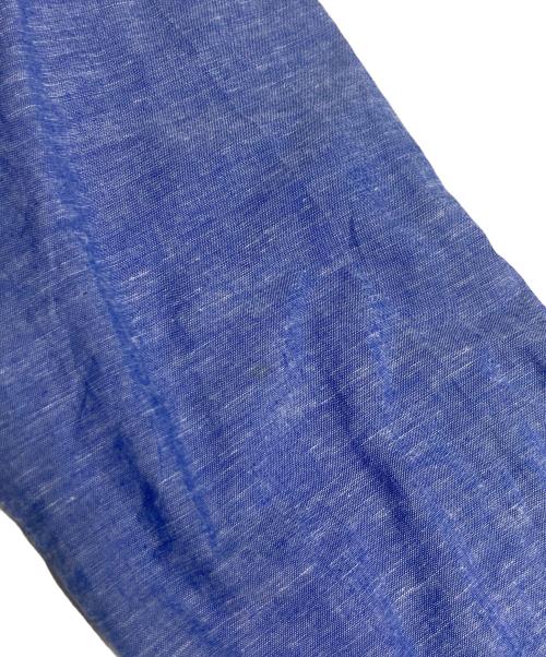 Curensology（カレンソロジー）Curensology (カレンソロジー) コットンリネンパフスリーブワンピース スカイブルー サイズ:Fの古着・服飾アイテム