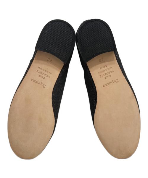 repetto（レペット）Repetto (レペット) ZIZI グリッターダンスシューズ ブラック サイズ:40の古着・服飾アイテム