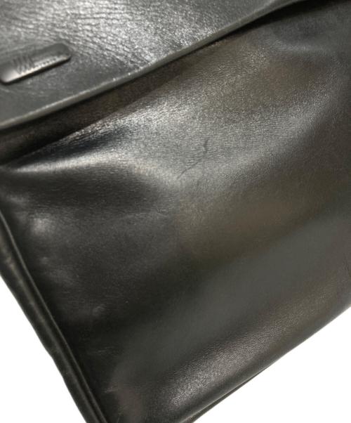 IM ISSEY MIYAKE（アイエムイッセイミヤケ）IM ISSEY MIYAKE (アイエムイッセイミヤケ) レザーハンドバッグ ブラックの古着・服飾アイテム