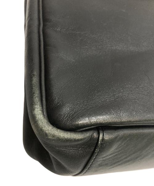 IM ISSEY MIYAKE（アイエムイッセイミヤケ）IM ISSEY MIYAKE (アイエムイッセイミヤケ) レザーハンドバッグ ブラックの古着・服飾アイテム