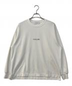 CULLNIクルニ）の古着「Logo Embroidery Long Tee」｜ホワイト