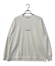 CULLNI（クルニ）の古着「Logo Embroidery Long Tee」｜ホワイト