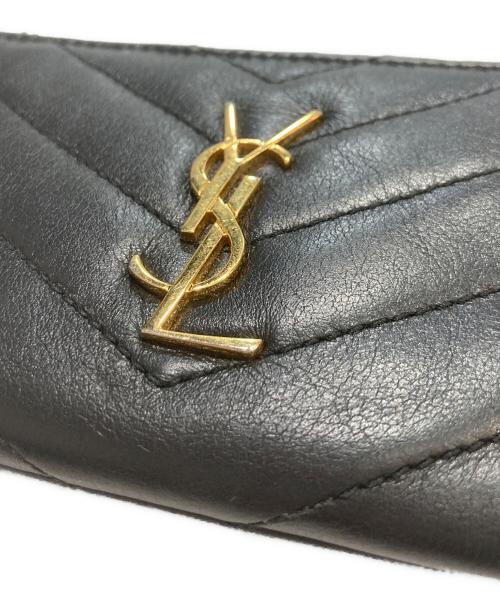 Saint Laurent Paris（サンローランパリ）Saint Laurent Paris (サンローランパリ) モノグラムサンローランキーポーチ ブラックの古着・服飾アイテム
