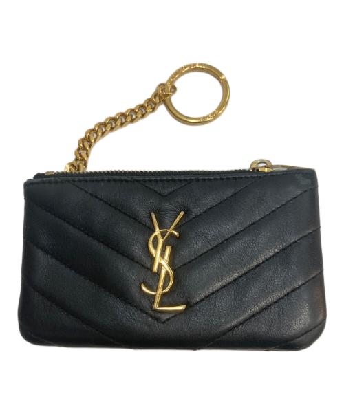 Saint Laurent Paris（サンローランパリ）Saint Laurent Paris (サンローランパリ) モノグラムサンローランキーポーチ ブラックの古着・服飾アイテム