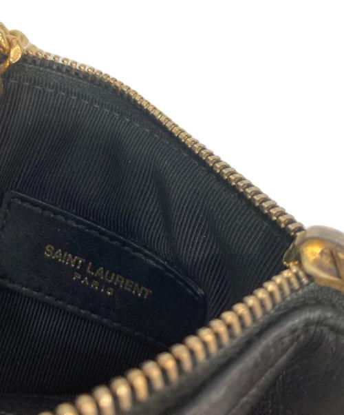 Saint Laurent Paris（サンローランパリ）Saint Laurent Paris (サンローランパリ) モノグラムサンローランキーポーチ ブラックの古着・服飾アイテム