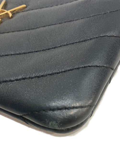 Saint Laurent Paris（サンローランパリ）Saint Laurent Paris (サンローランパリ) モノグラムサンローランキーポーチ ブラックの古着・服飾アイテム