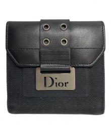 Christian Dior（クリスチャン ディオール）の古着「2つ折り財布」｜ブラック