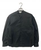 HYKEハイク）の古着「COTTON BALLOON SLEEVE BLOUSE バルーンスリーブブラウス」｜ブラック