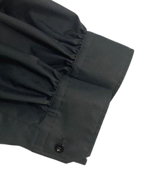 HYKE（ハイク）HYKE (ハイク) COTTON BALLOON SLEEVE BLOUSE バルーンスリーブブラウス ブラック サイズ:1の古着・服飾アイテム