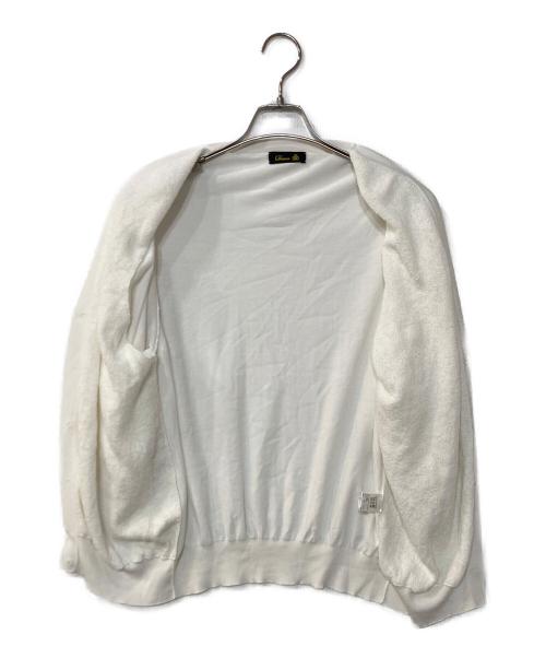DRAWER（ドゥロワー）Drawer (ドゥロワー) フラワー ニットカーディガン ホワイト サイズ:なしの古着・服飾アイテム