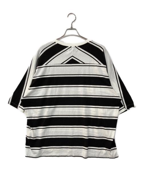 UNUSED（アンユーズド）UNUSED (アンユーズド) Short Sleeve Border T-Shirt ボーダーカットソー ホワイト サイズ:4の古着・服飾アイテム