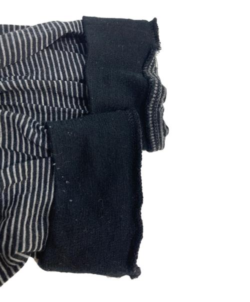 Graphpaper（グラフペーパー）Graphpaper (グラフペーパー) Wool Border L/S Tee ブラック サイズ:2の古着・服飾アイテム