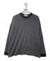 Graphpaper（グラフペーパー）の古着「Wool Border L/S Tee」｜ブラック