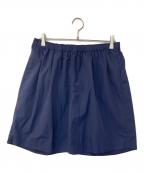 is-nessイズネス）の古着「THM WIDE EZ SHORTS ワイドシルエットショーツ」｜ネイビー