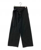 FLAREUPフレアアップ）の古着「Layered Wrap Trousers」｜ブラック