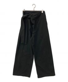 FLAREUP（フレアアップ）の古着「Layered Wrap Trousers」｜ブラック