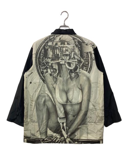 semoh（セモー）semoh (セモー) バックプリントナイロンジャケット ブラック サイズ:2の古着・服飾アイテム