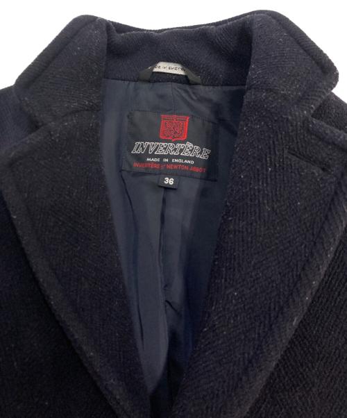 INVERTERE（インバーティア）INVERTERE (インバーティア) スタンドカラーコート ネイビー サイズ:36の古着・服飾アイテム