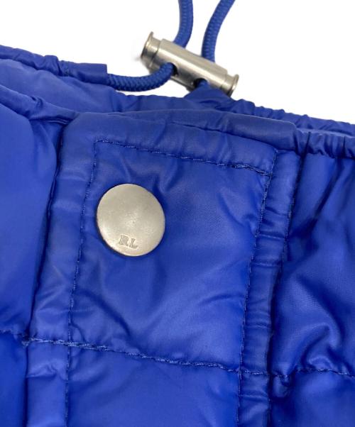 RALPH LAUREN（ラルフローレン）RALPH LAUREN (ラルフローレン) ドローコードデザインダウンジャケット ブルー サイズ:Lの古着・服飾アイテム