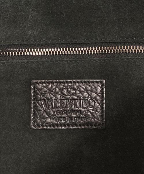 VALENTINO GARAVANI（ヴァレンティノ・ガラヴァーニ）VALENTINO GARAVANI (ヴァレンティノ・ガラヴァーニ) ロックススタッズスパイク ショルダーバッグ ブラックの古着・服飾アイテム