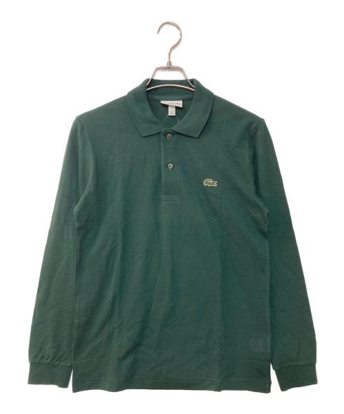 LACOSTE（ラコステ）LACOSTE (ラコステ) L/Sロゴポロシャツ グリーン サイズ:2の古着・服飾アイテム