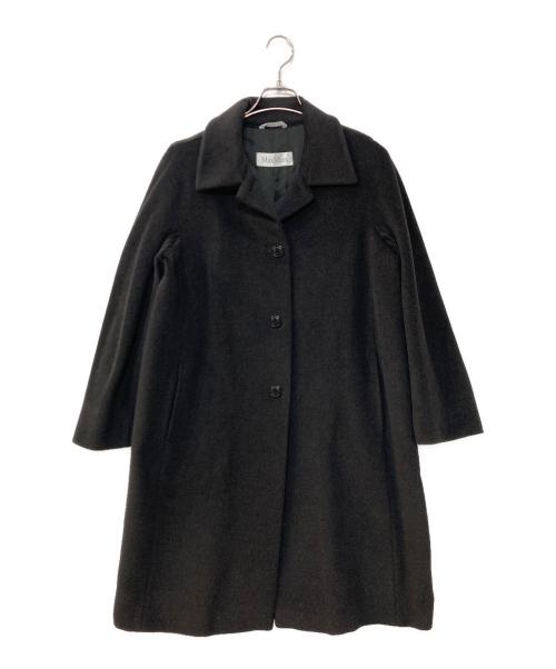 MaxMara（マックスマーラ）MaxMara (マックスマーラ) カシミヤブレンドウールコート ブラック サイズ:36の古着・服飾アイテム