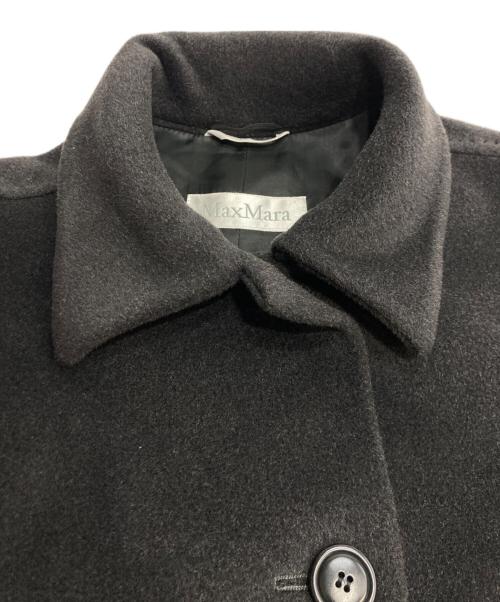 MaxMara（マックスマーラ）MaxMara (マックスマーラ) カシミヤブレンドウールコート ブラック サイズ:36の古着・服飾アイテム