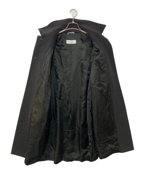MaxMara（マックスマーラ）MaxMara (マックスマーラ) カシミヤブレンドウールコート ブラック サイズ:36の古着・服飾アイテム