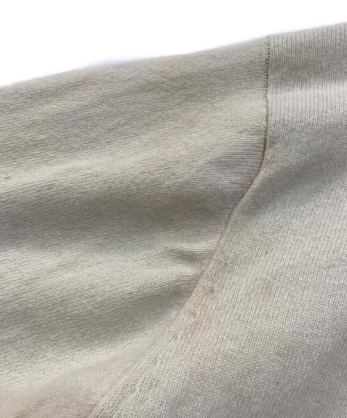 YONETOMI NEW BAISC（ヨネトミニューベーシック）YONETOMI NEW BAISC (ヨネトミニューベーシック) RIGID CASHMERE SWEATER リジッドカシミヤセーター アイボリー サイズ:3の古着・服飾アイテム