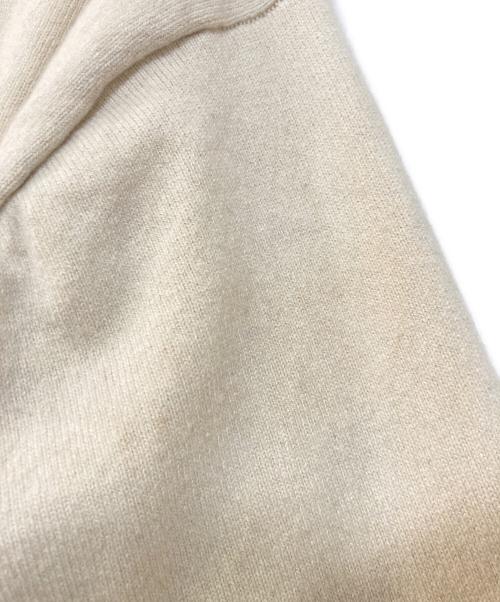 YONETOMI NEW BAISC（ヨネトミニューベーシック）YONETOMI NEW BAISC (ヨネトミニューベーシック) RIGID CASHMERE SWEATER リジッドカシミヤセーター アイボリー サイズ:3の古着・服飾アイテム