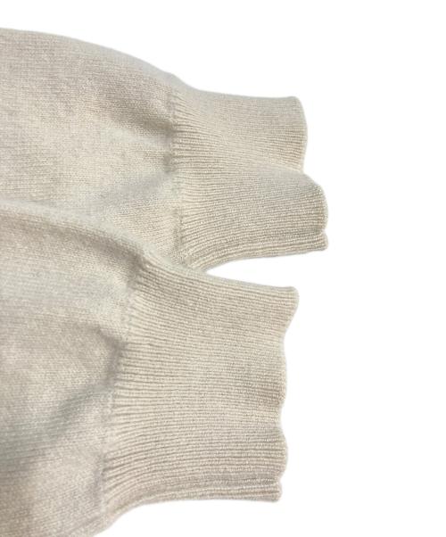 YONETOMI NEW BAISC（ヨネトミニューベーシック）YONETOMI NEW BAISC (ヨネトミニューベーシック) RIGID CASHMERE SWEATER リジッドカシミヤセーター アイボリー サイズ:3の古着・服飾アイテム
