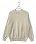 YONETOMI NEW BAISC（ヨネトミニューベーシック）の古着「RIGID CASHMERE SWEATER リジッドカシミヤセーター」｜アイボリー